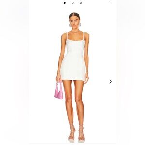 Lovers & Friends Troy mini dress in white